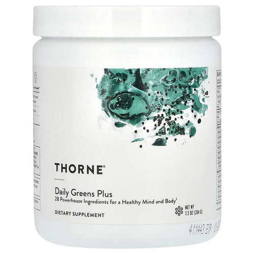 <img alt="Thorne, Daily Greens Plus, 7.2 oz (204 g)" title="Thorne, Daily Greens Plus, 7.2 oz (204 g),693749014225"