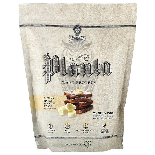 <img alt="Ambrosia Collective, Planta, Plant Protein, Banana Maple French Toast, 1.66 lbs (752.5 g)" title="Ambrosia Collective, Planta, Plant Protein, Banana Maple French Toast, 1.66 lbs (752.5 g),602573720592"