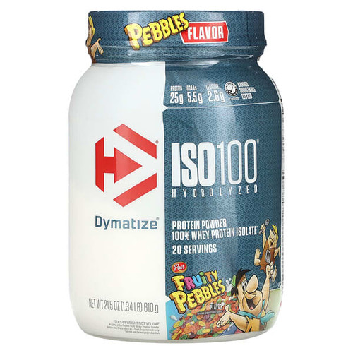 <img alt="Dymatize, ISO100 Hydrolyzed, 100% Whey Protein Isolate, Fruity Pebbles, 1.34 lbs (610 g)" title="Dymatize, ISO100 Hydrolyzed, 100% Whey Protein Isolate, Fruity Pebbles, 1.34 lbs (610 g),705016354207"