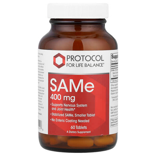 <img alt="Protocol for Life Balance, SAMe, 400 mg, 60 Tablets" title="Protocol for Life Balance, SAMe, 400 mg, 60 Tablets,707359101418"