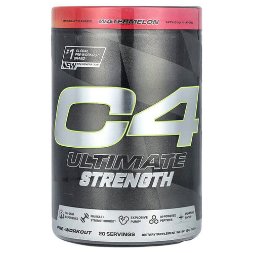 <img alt="C4 - Cellucor, C4 Ultimate Strength, Pre-Workout, Watermelon, 1.22 lbs (554 g)" title="C4 - Cellucor, C4 Ultimate Strength, Pre-Workout, Watermelon, 1.22 lbs (554 g),842595133493"