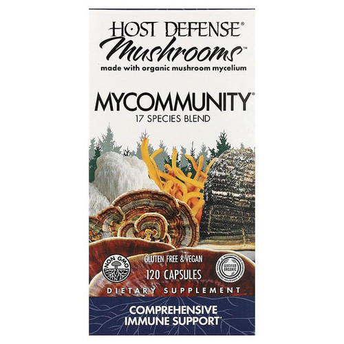 <img alt="Host Defense, Mushrooms, MyCommunity, 120  Capsules" title="Host Defense, Mushrooms, MyCommunity, 120  Capsules,633422038131"