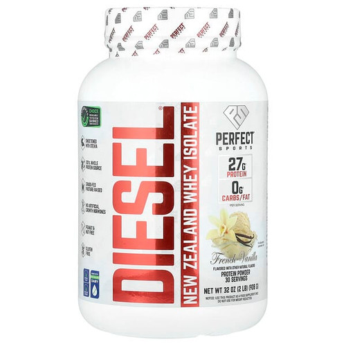 <img alt="PERFECT Sports, Diesel, New Zealand Whey Isolate, French Vanilla, 2 lb (908 g)" title="PERFECT Sports, Diesel, New Zealand Whey Isolate, French Vanilla, 2 lb (908 g),699097710772"