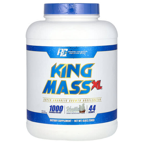 <img alt="Ronnie Coleman, Signature Series, King Mass XL, Vanilla Ice Cream, 6 lb (2.75 kg)" title="Ronnie Coleman, Signature Series, King Mass XL, Vanilla Ice Cream, 6 lb (2.75 kg),856263006491"