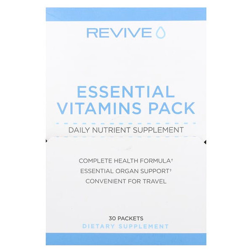 <img alt="Revive, Essential Vitamins Pack, 30 Packets" title="Revive, Essential Vitamins Pack, 30 Packets,850030689504"