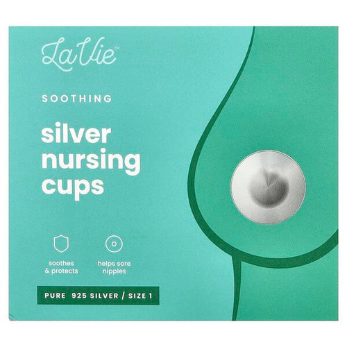 <img alt="LaVie, Soothing Silver Nursing Cups, Size 1, 3 Piece Set" title="LaVie, Soothing Silver Nursing Cups, Size 1, 3 Piece Set,850037213115"