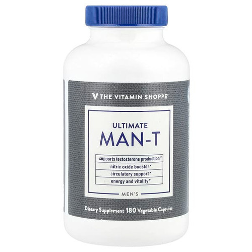 <img alt="The Vitamin Shoppe, Mens Ultimate Man-T, 180 Vegetable Capsules" title="The Vitamin Shoppe, Mens Ultimate Man-T, 180 Vegetable Capsules,766536034024"