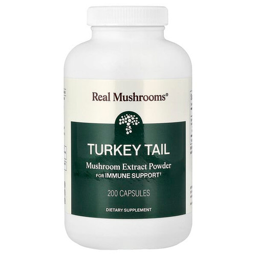 <img alt="Real Mushrooms, Turkey Tail, Mushroom Extract Powder, 200 Capsules" title="Real Mushrooms, Turkey Tail, Mushroom Extract Powder, 200 Capsules,628110068279"