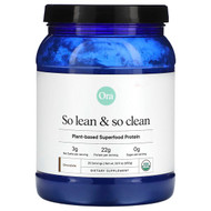 <img alt="Ora, So Lean & So Clean, Plant-Based Superfood Protein, Chocolate, 22.9 oz (650 g)" title="Ora, So Lean & So Clean, Plant-Based Superfood Protein, Chocolate, 22.9 oz (650 g),856720007696"