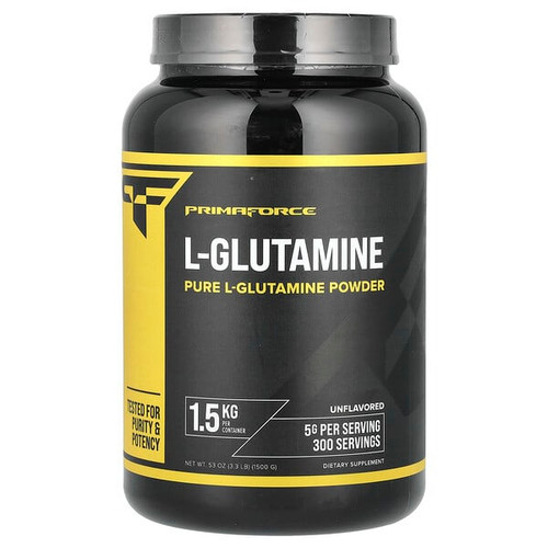 <img alt="Primaforce, L-Glutamine, Unflavored, 3.3 lb (1,500 g)" title="Primaforce, L-Glutamine, Unflavored, 3.3 lb (1,500 g),811445020269"