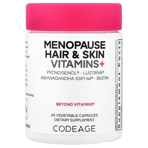 <img alt="Codeage, Menopause Hair Skin Vitamins+, 60 Vegetable Capsules" title="Codeage, Menopause Hair Skin Vitamins+, 60 Vegetable Capsules,850068815746"