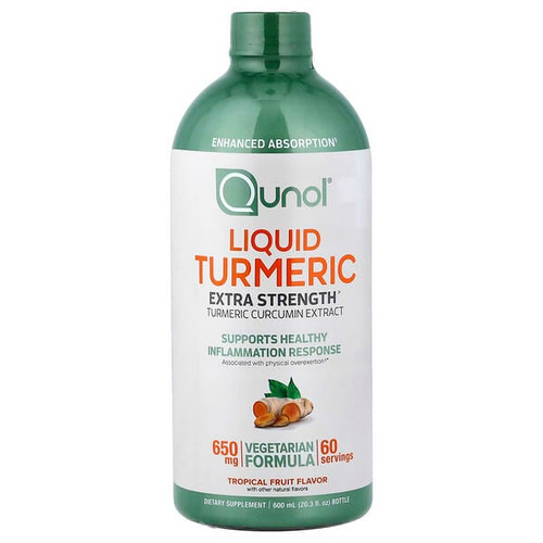 <img alt="Qunol, Liquid Turmeric, Tropical Fruit, 20.3 fl oz (600 ml)" title="Qunol, Liquid Turmeric, Tropical Fruit, 20.3 fl oz (600 ml),850052593575"