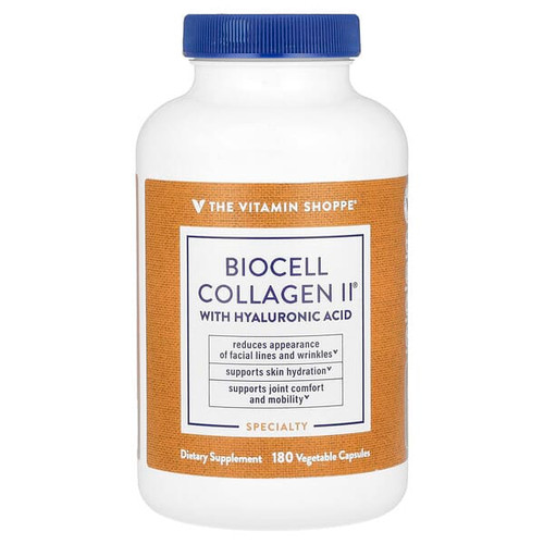 <img alt="The Vitamin Shoppe, BioCell Collagen II With Hyaluronic Acid, 180 Vegetable Capsules" title="The Vitamin Shoppe, BioCell Collagen II With Hyaluronic Acid, 180 Vegetable Capsules,766536026401"