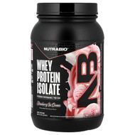 <img alt="NutraBio, Whey Protein Isolate, Strawberry Ice Cream, 2 lb (907 g)" title="NutraBio, Whey Protein Isolate, Strawberry Ice Cream, 2 lb (907 g),649908500214"