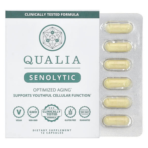 <img alt="Qualia, Senolytic, 12 Capsules" title="Qualia, Senolytic, 12 Capsules,850027149202"