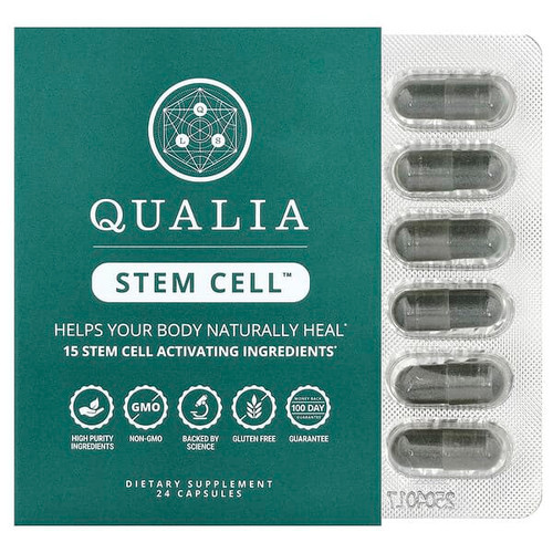 <img alt="Qualia, Stem Cell, 24 Capsules" title="Qualia, Stem Cell, 24 Capsules,850027149981"