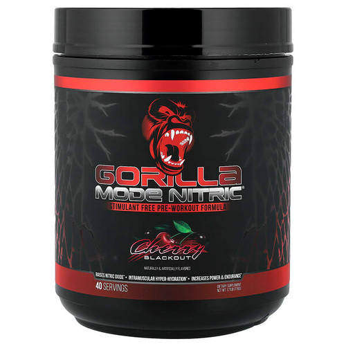 <img alt="Gorilla Mind, Mode Nitric, Stimulant Free Pre-Workout Formula, Cherry Blackout, 1.71 lb (776 g)" title="Gorilla Mind, Mode Nitric, Stimulant Free Pre-Workout Formula, Cherry Blackout, 1.71 lb (776 g),850017020528"