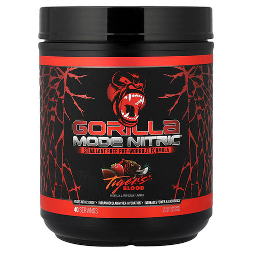 <img alt="Gorilla Mind, Mode Nitric, Stimulant Free Pre-Workout Formula, Tigers Blood, 1.73 lb (784 g)" title="Gorilla Mind, Mode Nitric, Stimulant Free Pre-Workout Formula, Tigers Blood, 1.73 lb (784 g),869269000387"