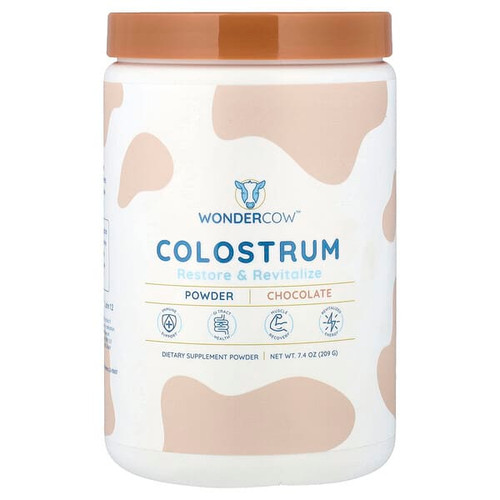 <img alt="Wondercow, Colostrum Powder, Chocolate, 7.4 oz (209 g)" title="Wondercow, Colostrum Powder, Chocolate, 7.4 oz (209 g),850063114004"