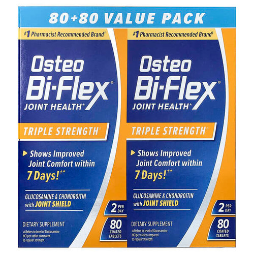 <img alt="Osteo Bi-Flex, Joint Health, Triple Strength, 2 Pack, 80 Coated Tablets Each" title="Osteo Bi-Flex, Joint Health, Triple Strength, 2 Pack, 80 Coated Tablets Each,030768181994"