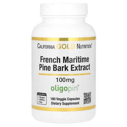 <img alt="California Gold Nutrition, French Maritime Pine Bark Extract, Oligopin, 100 mg, 180 Veggie Capsules" title="California Gold Nutrition, French Maritime Pine Bark Extract, Oligopin, 100 mg, 180 Veggie Capsules,898220017362"