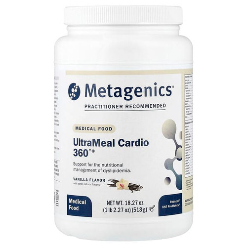 <img alt="Metagenics, UltraMeal Cardio 360°,  Medical Food, Vanilla, 1 lb 2.27 oz (518 g)" title="Metagenics, UltraMeal Cardio 360°,  Medical Food, Vanilla, 1 lb 2.27 oz (518 g),755571943163"