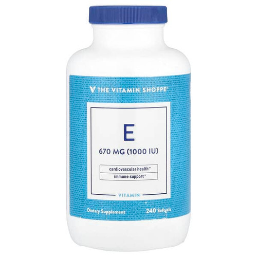 <img alt="The Vitamin Shoppe, Vitamin E, 670 mg (1,000 IU), 240 Softgels" title="The Vitamin Shoppe, Vitamin E, 670 mg (1,000 IU), 240 Softgels,766536031757"