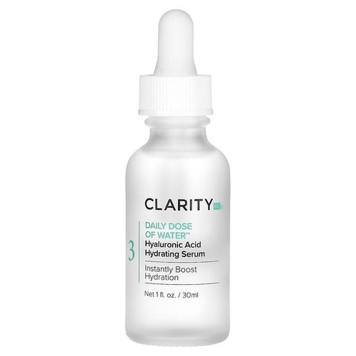 <img alt="ClarityRx, Daily Dose of Water, Hyaluronic Acid Hydrating Serum , 1 fl oz (30 ml)" title="ClarityRx, Daily Dose of Water, Hyaluronic Acid Hydrating Serum , 1 fl oz (30 ml),854566004169"