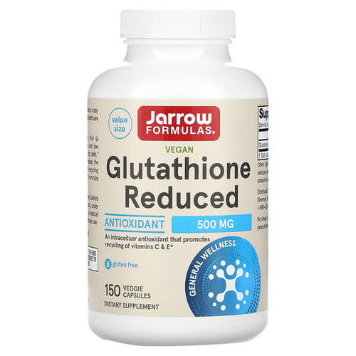 <img alt="Jarrow Formulas, Vegan Glutathione Reduced, 500 mg, 150 Veggie Capsules" title="Jarrow Formulas, Vegan Glutathione Reduced, 500 mg, 150 Veggie Capsules,790011150916"