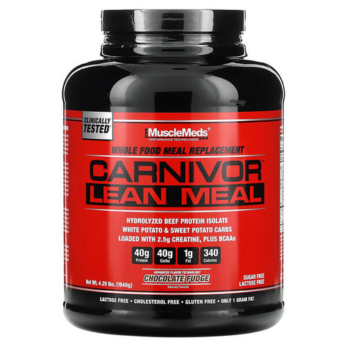 <img alt="MuscleMeds, Carnivor Lean Meal, Chocolate Fudge, 4.29 lbs (1,948 g)" title="MuscleMeds, Carnivor Lean Meal, Chocolate Fudge, 4.29 lbs (1,948 g),891597005284"