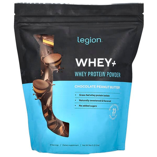 <img alt="Legion Athletics, Whey+, Whey Protein Powder, Chocolate Peanut Butter, 2.13 lbs (966 g)" title="Legion Athletics, Whey+, Whey Protein Powder, Chocolate Peanut Butter, 2.13 lbs (966 g),653341673817"
