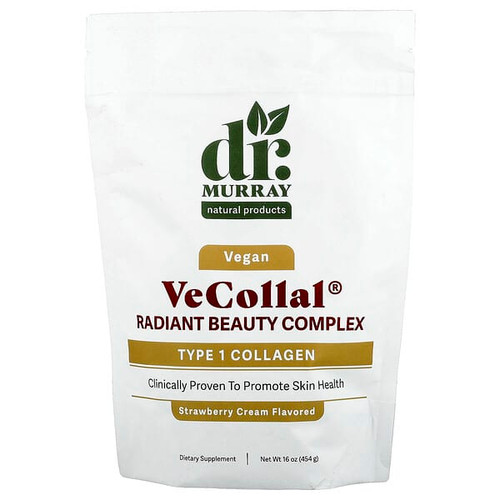 <img alt="Dr. Murrays, VeCollal, Vegan Radiant Beauty Complex, Strawberry Cream, 16 oz (454 g)" title="Dr. Murrays, VeCollal, Vegan Radiant Beauty Complex, Strawberry Cream, 16 oz (454 g),850010353395"