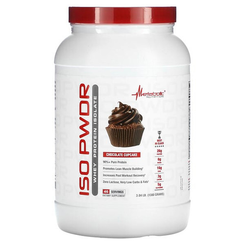 <img alt="Metabolic Nutrition, ISOpwdr, Whey Protein Isolate, Chocolate Cupcake, 3.04 lb (1,380 g)" title="Metabolic Nutrition, ISOpwdr, Whey Protein Isolate, Chocolate Cupcake, 3.04 lb (1,380 g),764779133047"