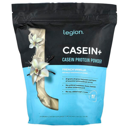 <img alt="Legion Athletics, Casein+, Casein Protein Powder, French Vanilla, 1.52 lbs (693 g)" title="Legion Athletics, Casein+, Casein Protein Powder, French Vanilla, 1.52 lbs (693 g),653341670816"