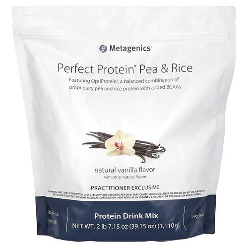 <img alt="Metagenics, Perfect Protein Pea & Rice, Natural Vanilla, 2 lb 7.15 oz (1,110 g)" title="Metagenics, Perfect Protein Pea & Rice, Natural Vanilla, 2 lb 7.15 oz (1,110 g),755571948052"