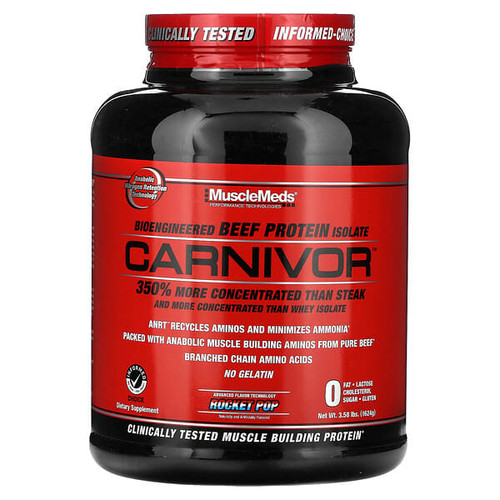 <img alt="MuscleMeds, Carnivor, Bioengineered Beef Protein Isolate, Rocket Pop, 3.58 lbs (1,624 g)" title="MuscleMeds, Carnivor, Bioengineered Beef Protein Isolate, Rocket Pop, 3.58 lbs (1,624 g),891597006007"