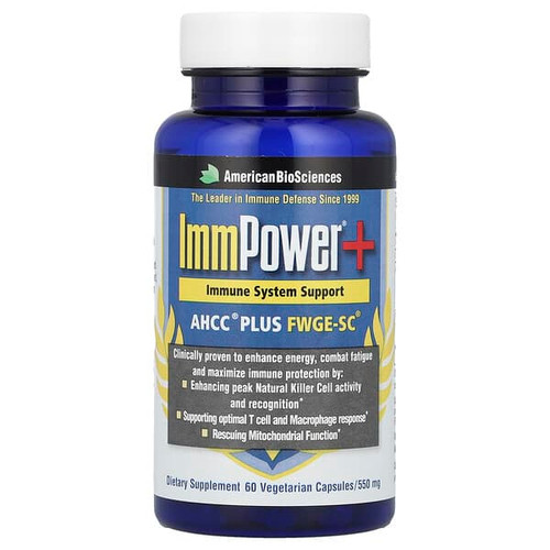 <img alt="American Biosciences, ImmPower+, AHCC Plus FWGE-SC, 60 Vegetarian Capsules" title="American Biosciences, ImmPower+, AHCC Plus FWGE-SC, 60 Vegetarian Capsules,678226000052"