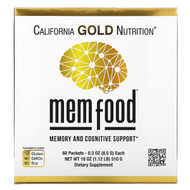 <img alt="California Gold Nutrition, MEM Food, Memory & Cognitive Support with MEM Blend, L-Serine, Organic Lions Mane and Blueberry Juice Powder, 60 Packets, 0.3 oz (8.5 g) Each" title="California Gold Nutrition, MEM Food, Memory & Cognitive Support with MEM Blend, L-Serine, Organic Lions Mane and Blueberry Juice Powder, 60 Packets, 0.3 oz (8.5 g) Each,898220018932"