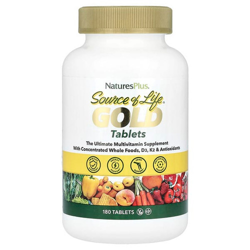 <img alt="NaturesPlus, Source of Life, Gold, The Ultimate Multivitamin Supplement, 180 Tablets" title="NaturesPlus, Source of Life, Gold, The Ultimate Multivitamin Supplement, 180 Tablets,097467307124"