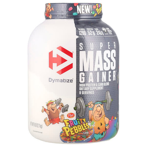 <img alt="Dymatize, Super Mass Gainer, Fruity Pebbles, 6 lbs (2.7 kg)" title="Dymatize, Super Mass Gainer, Fruity Pebbles, 6 lbs (2.7 kg),705016600700"