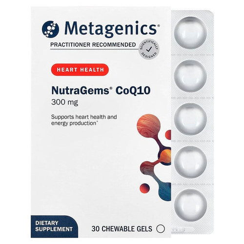 <img alt="Metagenics, NutraGems CoQ10, 300 mg, 30 Chewable Gels" title="Metagenics, NutraGems CoQ10, 300 mg, 30 Chewable Gels,755571930637"