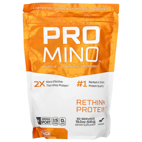 <img alt="Promino, Rethink Protein, Orange , 19 oz (540 g)" title="Promino, Rethink Protein, Orange , 19 oz (540 g),629046957033"