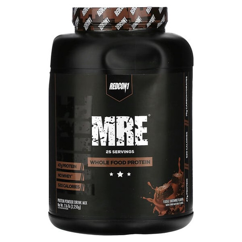<img alt="Redcon1, MRE, Whole Food Protein, Fudge Brownie, 7.16 lb (3,250 g)" title="Redcon1, MRE, Whole Food Protein, Fudge Brownie, 7.16 lb (3,250 g),810044570694"