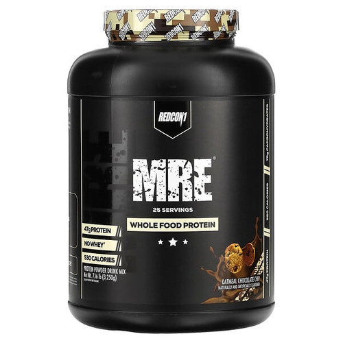 <img alt="Redcon1, MRE, Whole Food Protein, Oatmeal Chocolate Chip, 7.16 lb (3,250 g)" title="Redcon1, MRE, Whole Food Protein, Oatmeal Chocolate Chip, 7.16 lb (3,250 g),850004759042"