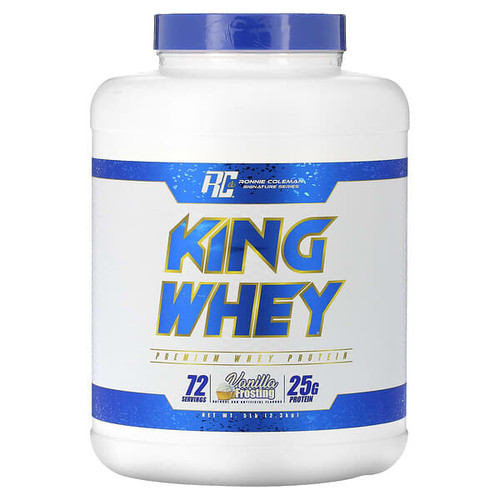 <img alt="Ronnie Coleman, Signature Series, King Whey, Vanilla Frosting, 5 lb (2.3 kg)" title="Ronnie Coleman, Signature Series, King Whey, Vanilla Frosting, 5 lb (2.3 kg),856263006019"
