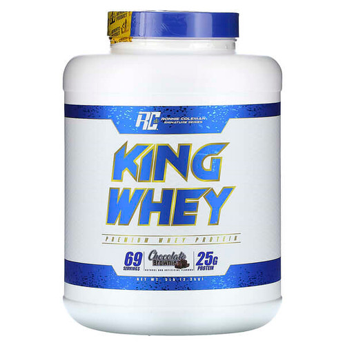 <img alt="Ronnie Coleman, Signature Series, King Whey, Chocolate Brownie, 5 lbs (2.3 kg)" title="Ronnie Coleman, Signature Series, King Whey, Chocolate Brownie, 5 lbs (2.3 kg),856263006002"