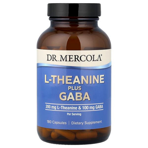 <img alt="Dr. Mercola, L-Theanine Plus GABA, 180 Capsules" title="Dr. Mercola, L-Theanine Plus GABA, 180 Capsules,810094214753"