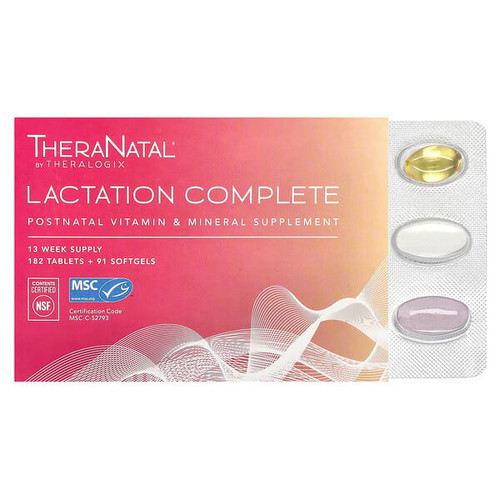<img alt="Theralogix, TheraNatal, Lactation Complete, 182 Tablets + 91 Softgels" title="Theralogix, TheraNatal, Lactation Complete, 182 Tablets + 91 Softgels,813349010902"