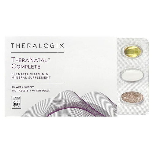<img alt="Theralogix, TheraNatal Complete, 182 Tablets + 91 Softgels" title="Theralogix, TheraNatal Complete, 182 Tablets + 91 Softgels,813349010407"