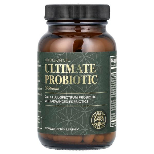 <img alt="Global Healing, Ultimate Probiotic, 100 Billion CFU, 60 Capsules" title="Global Healing, Ultimate Probiotic, 100 Billion CFU, 60 Capsules,811839032106"
